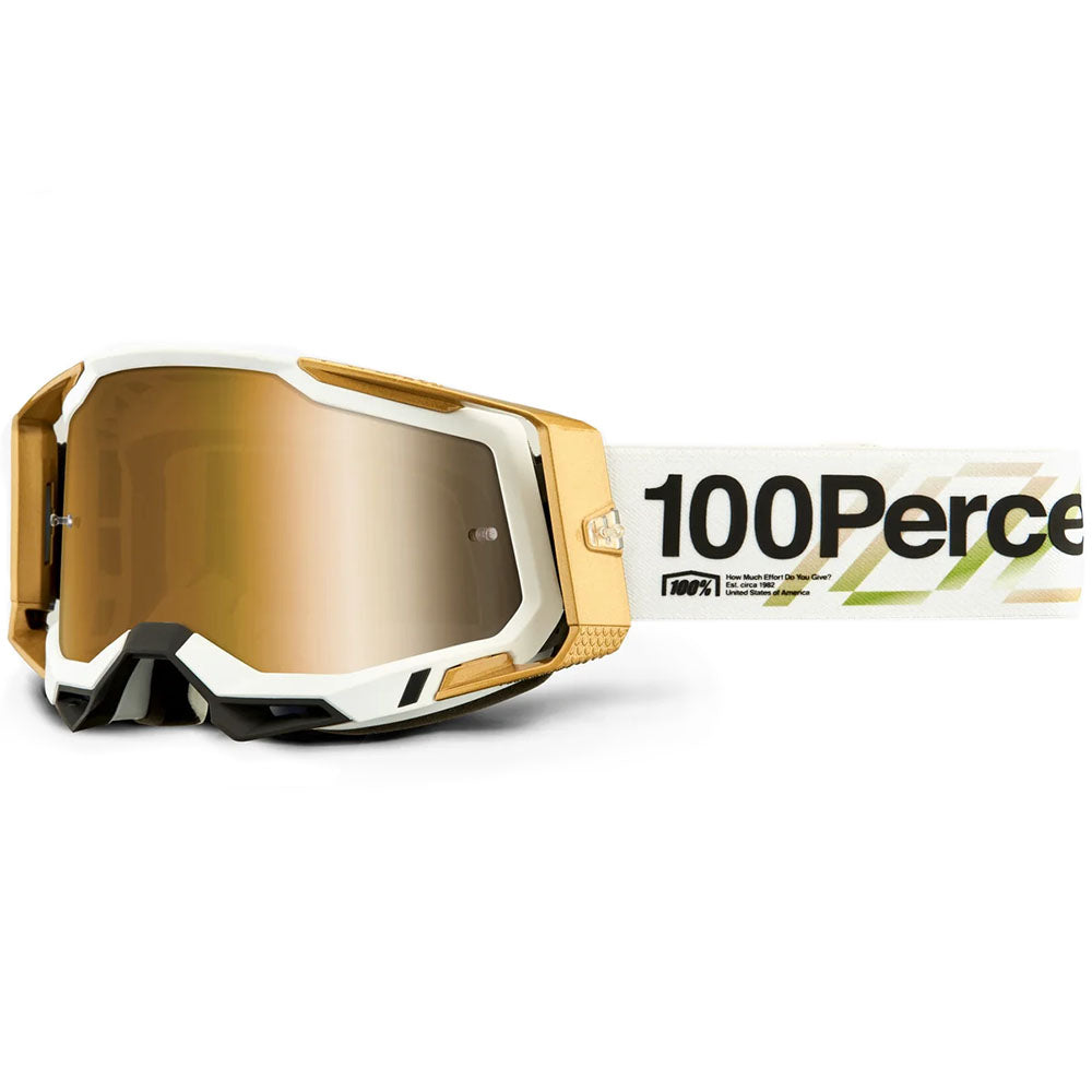 100% Racecraft 2 Goggles - Succession (Mirror True Gold Lens)