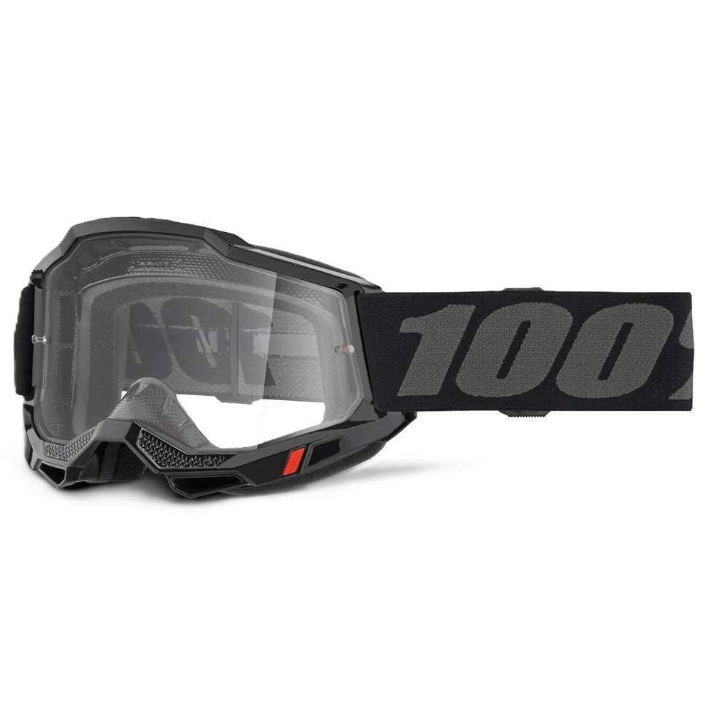 100% Accuri 2 OTG Goggles - Black (Clear Lens)