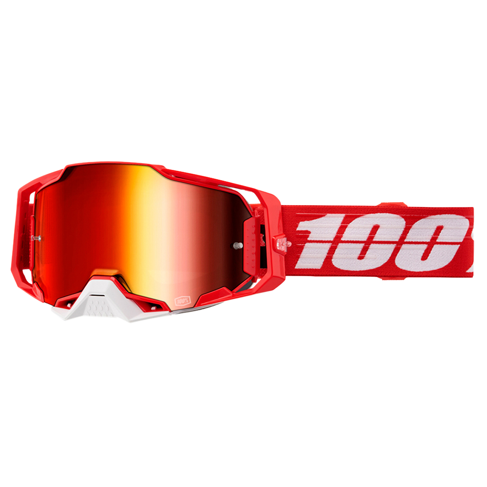 100% Armega Goggles - C-Bad (Mirror Red Lens)