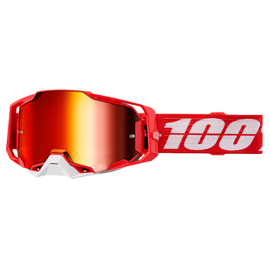 100% Armega Goggles - C-Bad (Mirror Red Lens)