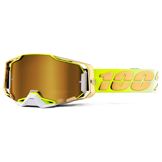 100% Armega Goggles - Feelgood (Mirror True Gold Lens)