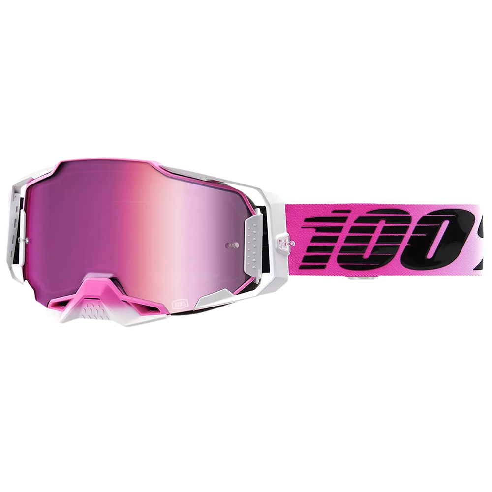 100% Armega Goggles - Harmony (Mirror Pink Lens)