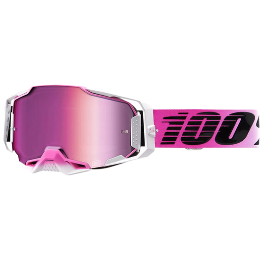 100% Armega Goggles - Harmony (Mirror Pink Lens)