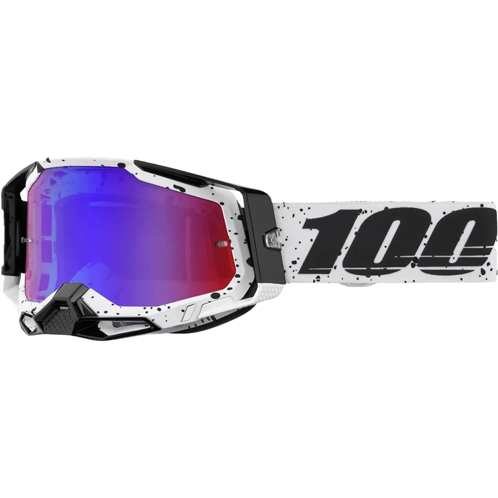 100% Racecraft 2 Goggles - Trinity (Mirror Red/Blue Lens)