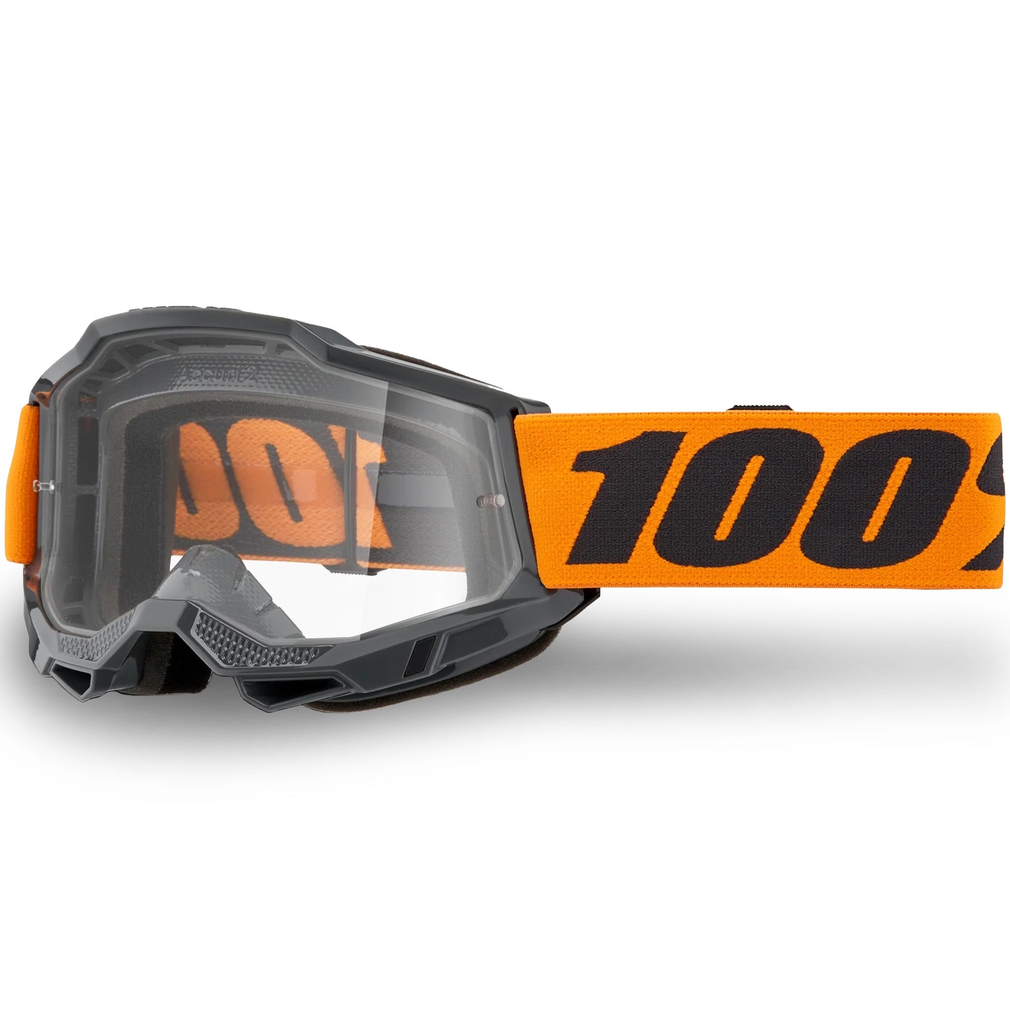 100% Accuri 2 OTG Goggles - Neon Orange (Clear Lens)