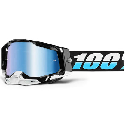 100% Racecraft 2 Goggles - Arkana (Mirror Blue Lens)