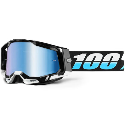 100% Racecraft 2 Goggles - Arkana (Mirror Blue Lens)