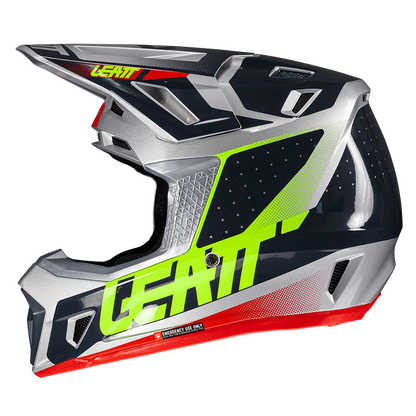 Leatt Moto 7.5 V25 Helmet and 4.5 Goggles ( Steel )