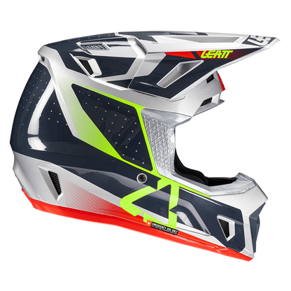 Leatt Moto 7.5 V25 Helmet and 4.5 Goggles ( Steel )