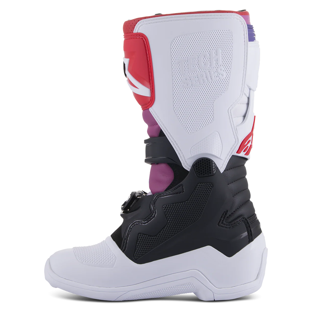 Alpinestars Tech 7S Youth Boots Black/White/Rainbow