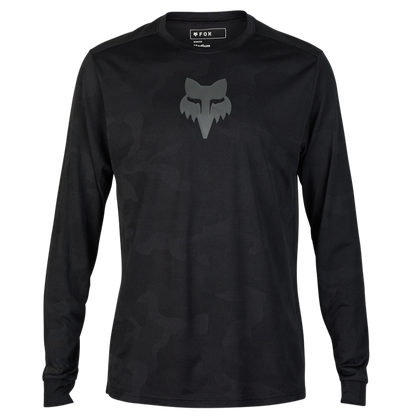 Fox Ranger TruDri LS MTB Jersey (Black Camo)