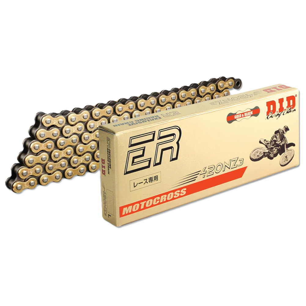DID 420NZ3 126 Link Professional Race Chain (Gold Black) Off Road
