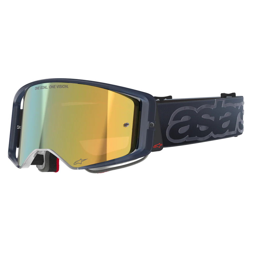 Alpinestars Supertech Vista Vision Goggles - Black (Mirror Gold Lens)