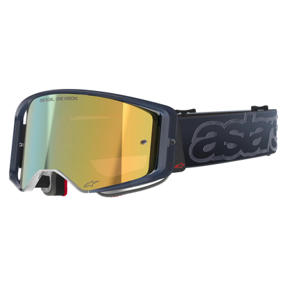 Alpinestars Supertech Vista Vision Goggles - Black (Mirror Gold Lens)