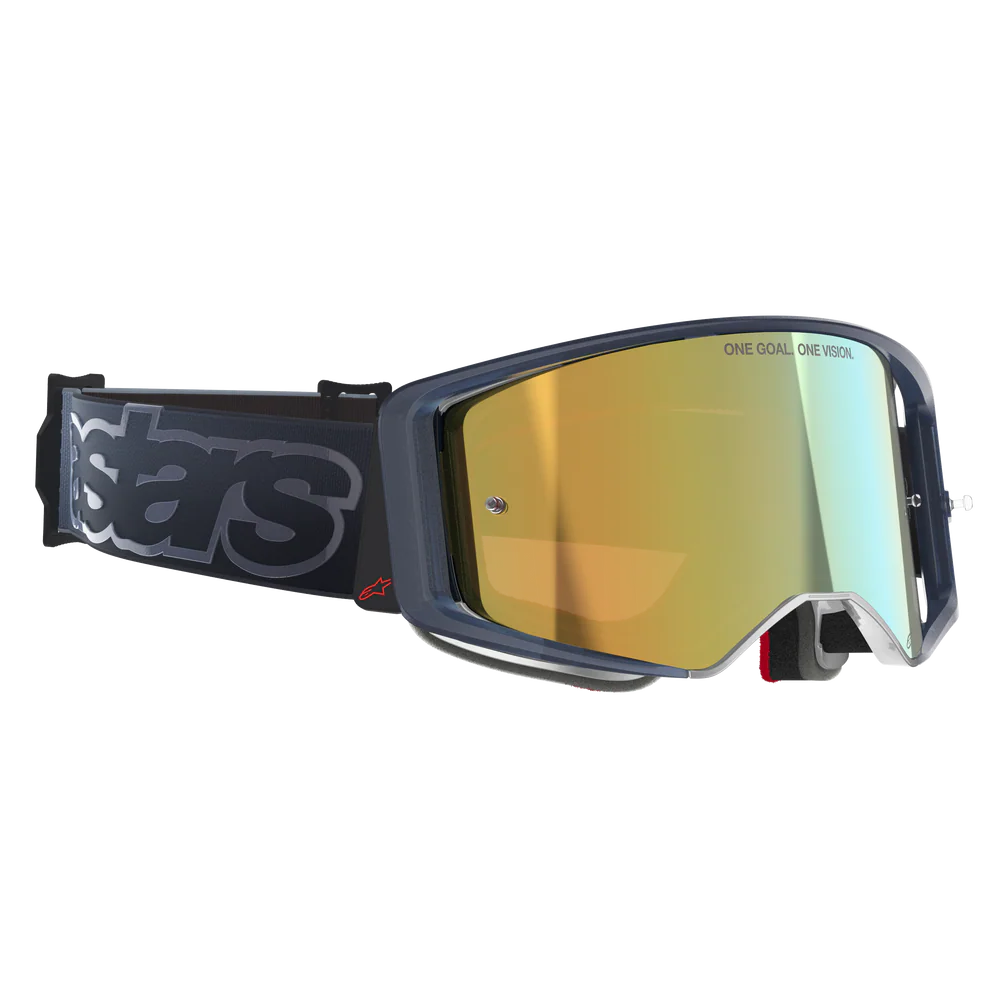 Alpinestars Supertech Vista Vision Goggles - Black (Mirror Gold Lens)