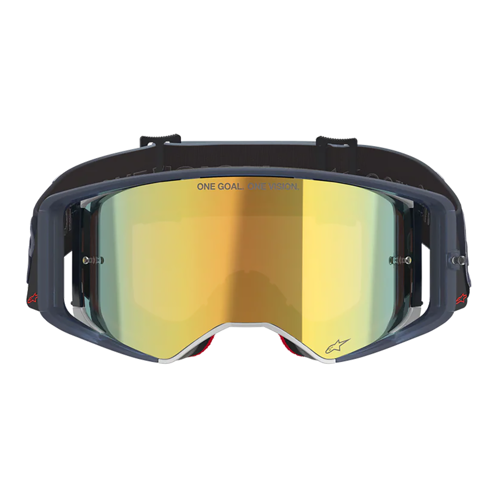 Alpinestars Supertech Vista Vision Goggles - Black (Mirror Gold Lens)