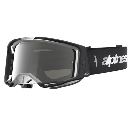 Alpinestars Vision 8 Amber Goggles -  Black Silver (Mirror Silver Lens)
