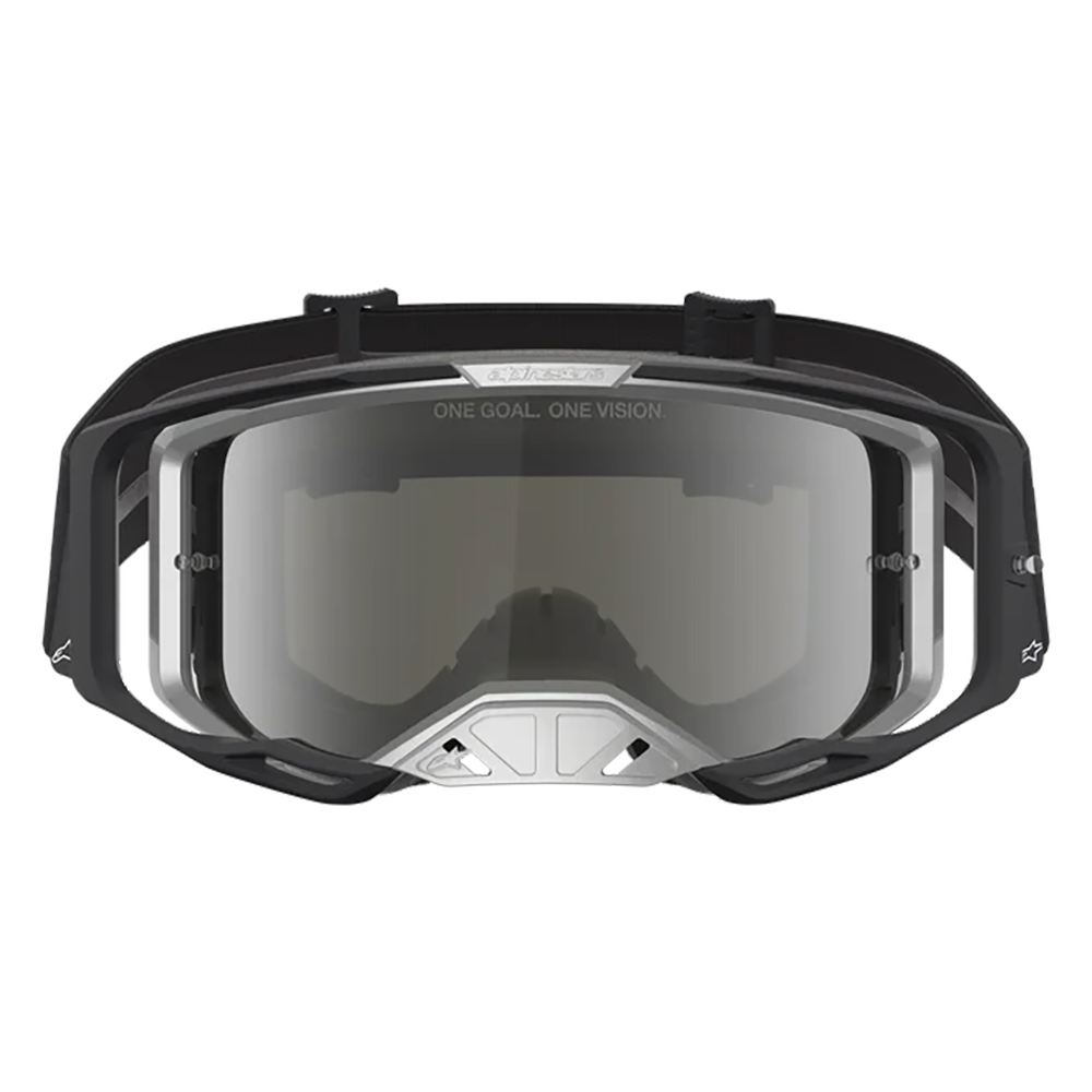 Alpinestars Vision 8 Amber Goggles -  Black Silver (Mirror Silver Lens)