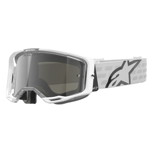 Alpinestars Vision 8 Corp Goggles -  White (Mirror Blue Lens)