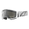 Alpinestars Vision 8 Corp Goggles -  White (Mirror Blue Lens)