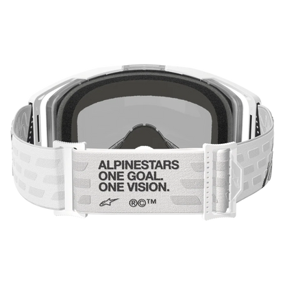 Alpinestars Vision 8 Corp Goggles -  White (Mirror Blue Lens)