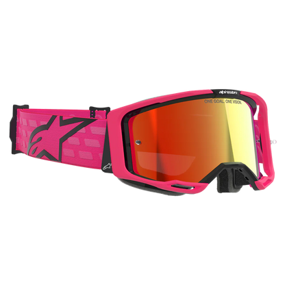 Alpinestars Vision 8 Corp Goggles -  Pink (Mirror Red Lens)