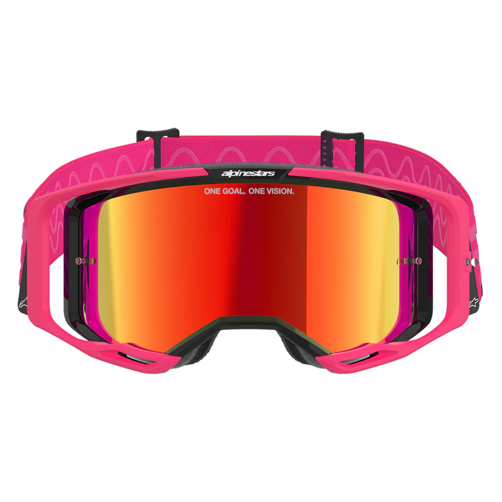 Alpinestars Vision 8 Corp Goggles -  Pink (Mirror Red Lens)