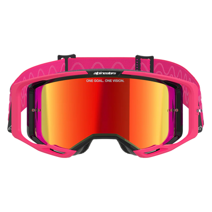 Alpinestars Vision 8 Corp Goggles -  Pink (Mirror Red Lens)