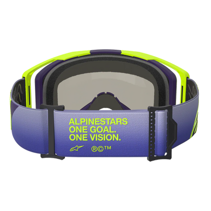 Alpinestars Vision 8 Corp Goggles -  Purple Fluo Yellow (Mirror Blue Lens)