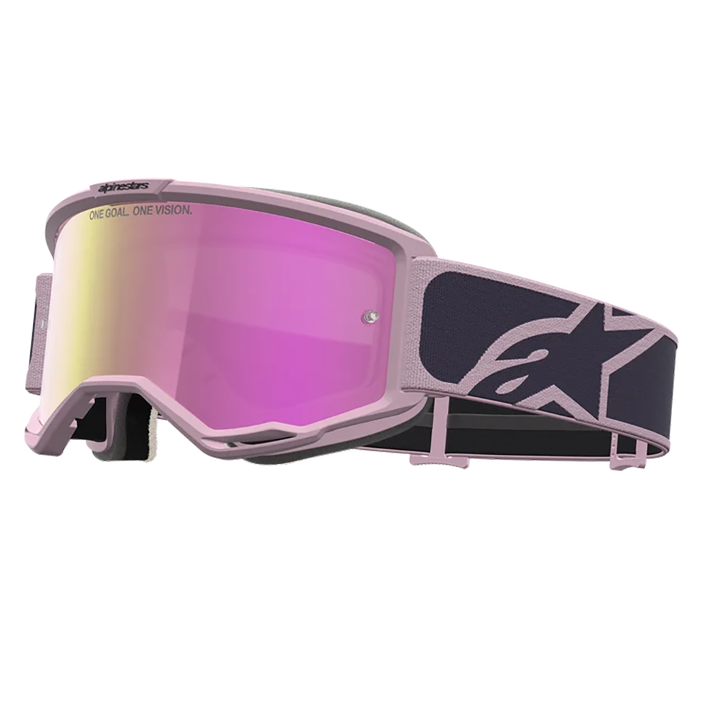 Alpinestars Vision 5 Rora Goggles - Graystone Old Pink  (Mirror Pink Lens)