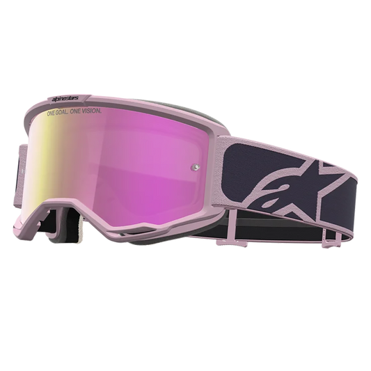 Alpinestars Vision 5 Rora Goggles - Graystone Old Pink  (Mirror Pink Lens)