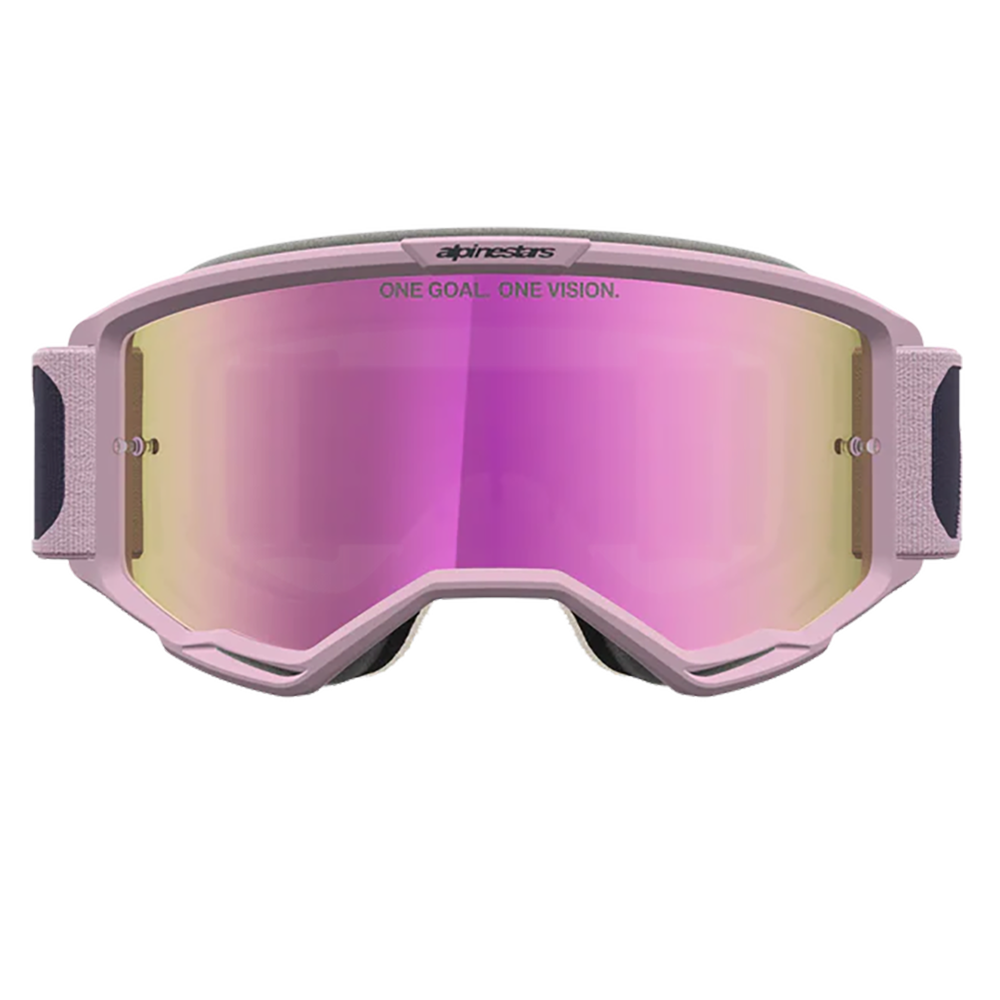 Alpinestars Vision 5 Rora Goggles - Graystone Old Pink  (Mirror Pink Lens)
