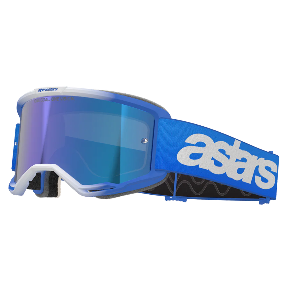 Alpinestars Vision 5 Blaze Goggles - Blue (Mirror Blue Lens)