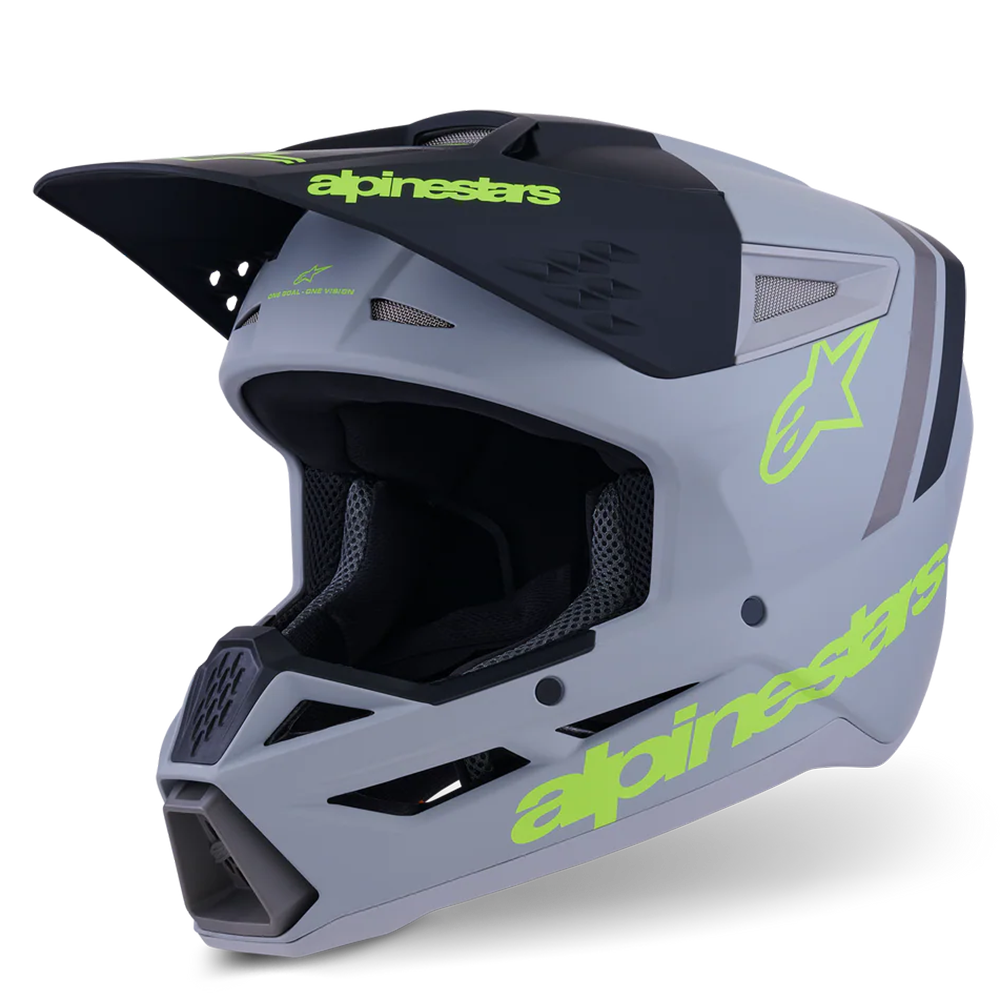 Alpinestars SM3 Youth Radium Helmet (Green/Black/Yellow)