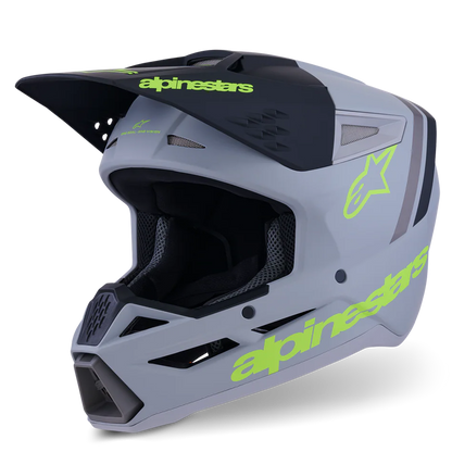 Alpinestars SM3 Youth Radium Helmet (Green/Black/Yellow)