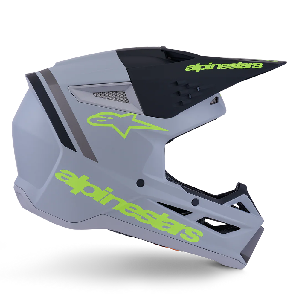 Alpinestars SM3 Youth Radium Helmet (Green/Black/Yellow)