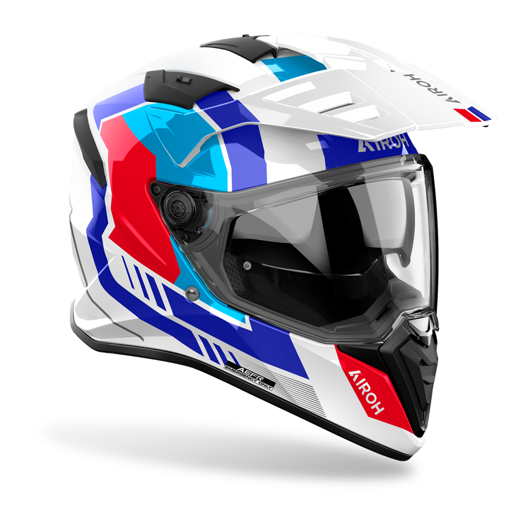 Airoh Bandit Horn Helmet ( White Gloss)
