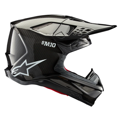 Alpinestars Supertech SM10 Solid Carbon Helmet (Black Gloss)