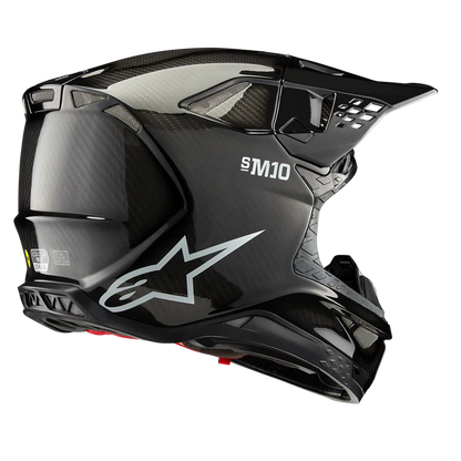 Alpinestars Supertech SM10 Solid Carbon Helmet (Black Gloss)