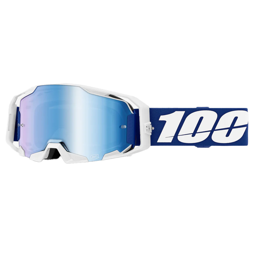 100% Armatic Goggles - Blue (Mirror Blue Lens)