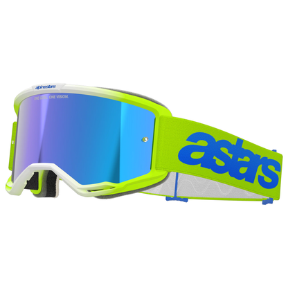 Alpinestars Vision 5 Blaze Goggles - Fluo Yellow/Blue (Mirror Blue Lens)