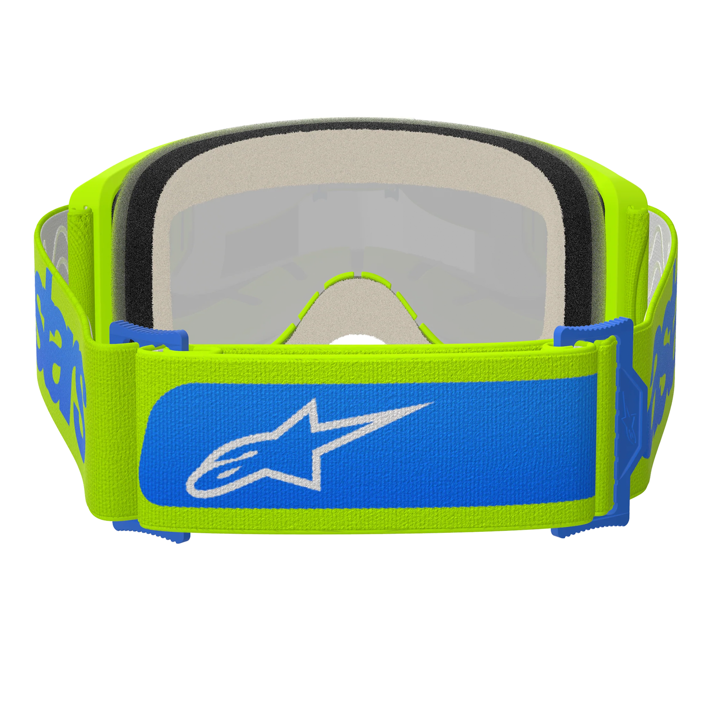 Alpinestars Vision 5 Blaze Goggles - Fluo Yellow/Blue (Mirror Blue Lens)