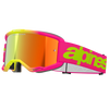 Alpinestars Vision 5 Wordmark Goggles - Pink/Yellow (Mirror Red Lens)