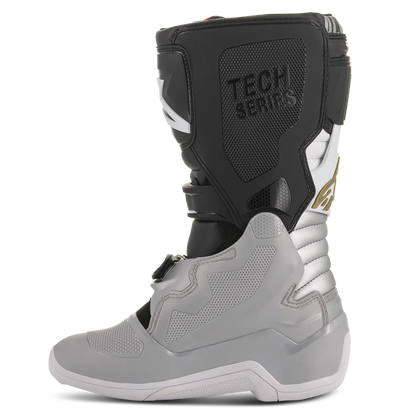 Alpinestars Tech 7S Youth Boots Black/Silver/White/Gold