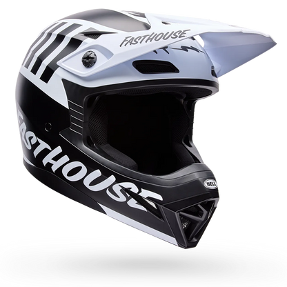 Bell MX-10 MIPS Fasthouse Helmet (Black White Gloss)