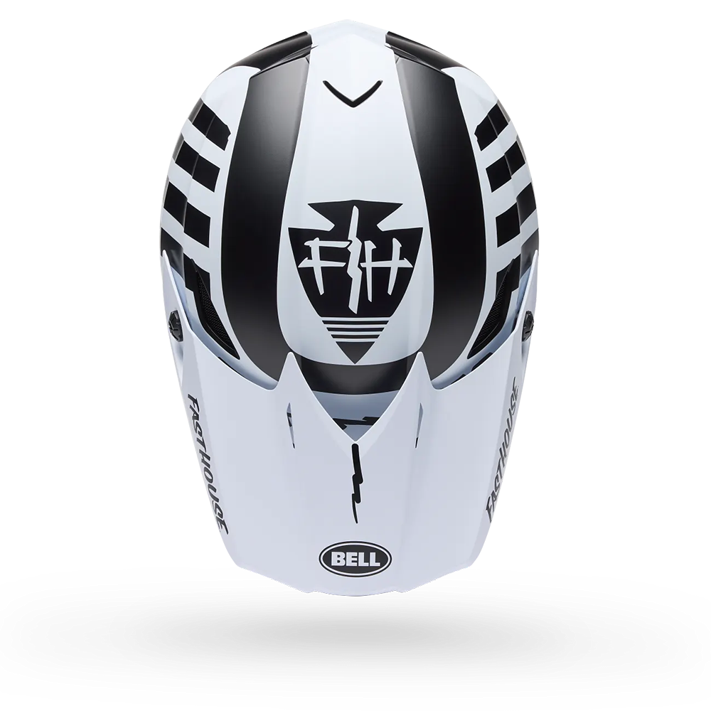 Bell MX-10 MIPS Fasthouse Helmet (Black White Gloss)