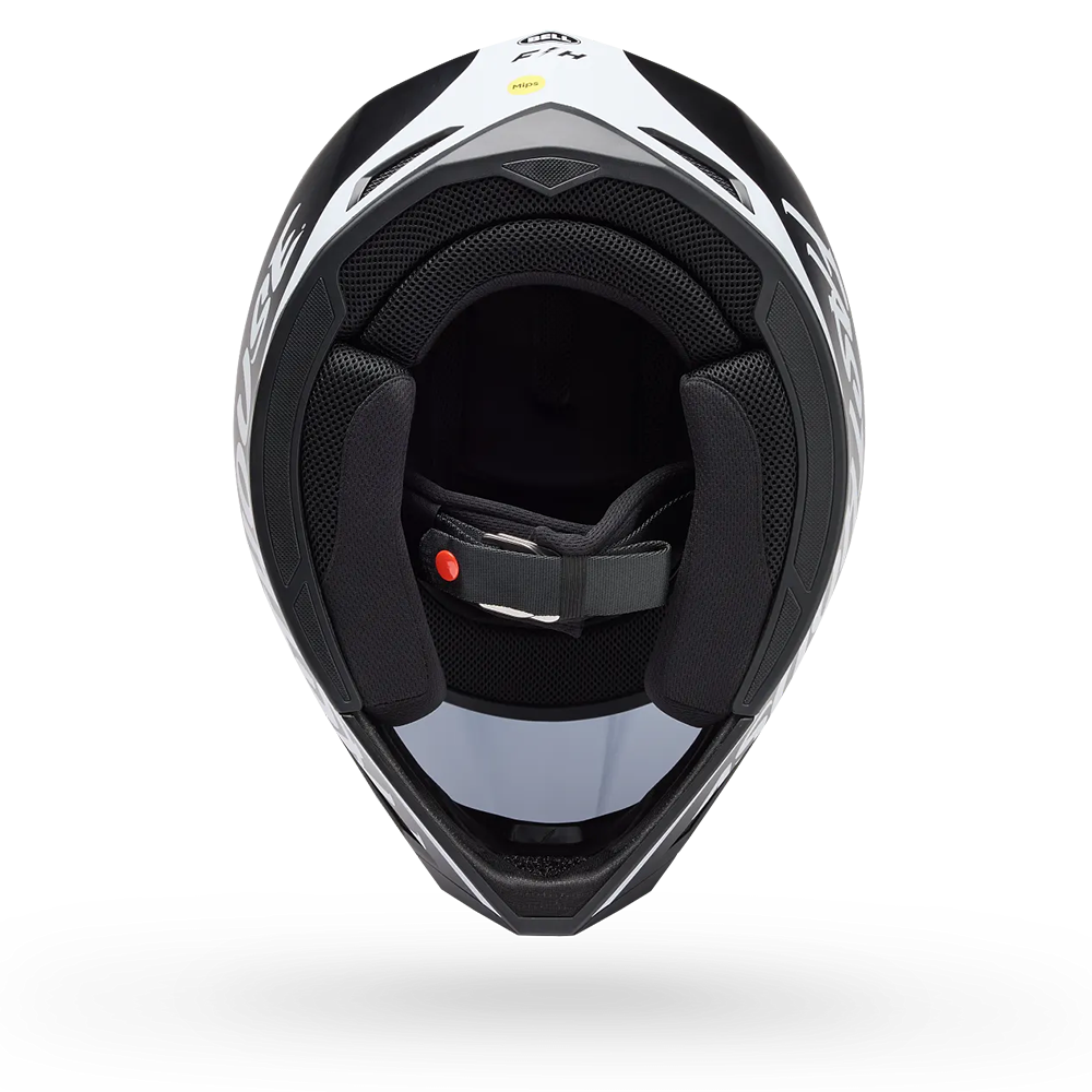Bell MX-10 MIPS Fasthouse Helmet (Black White Gloss)
