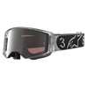 Alpinestars Supertech Vision Goggle DNGR38 XXV - Black Silver (Mirror Silver Lens)