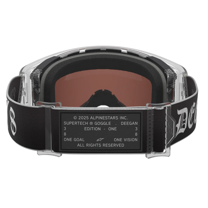 Alpinestars Supertech Vision Goggle DNGR38 XXV - Black Silver (Mirror Silver Lens)
