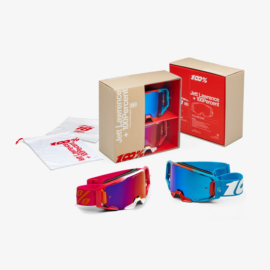 100% Armatic Goggles - Jet Lawrence Pack Mirror Lens
